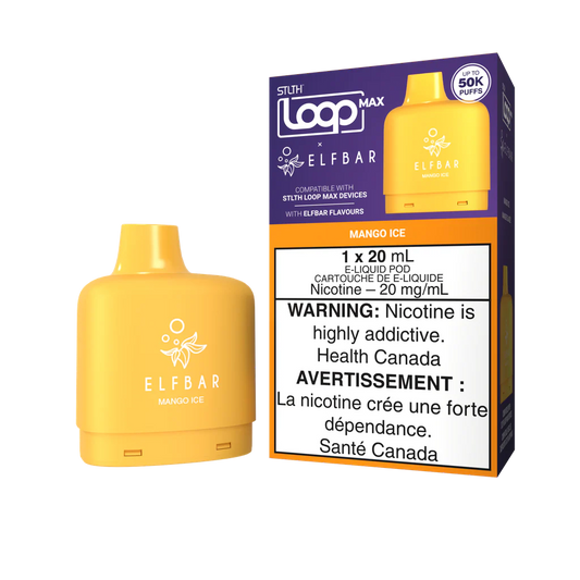 STLTh loop max X Elfbar 50k pod Mango ice (Provincial tax)