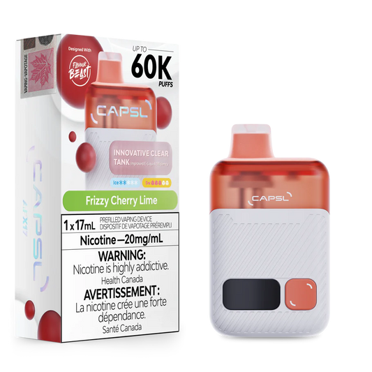 CAPSL 60k Frizzy Cherry Lime by Flavour beast (Provincial tax)