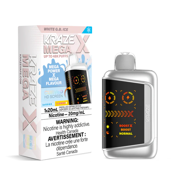 Kraze X Mega 48k puffs White G.B. ice (Provincial tax)