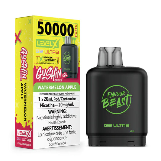 Level X G2 Ultra 50k pod Gushin Watermelon apple*