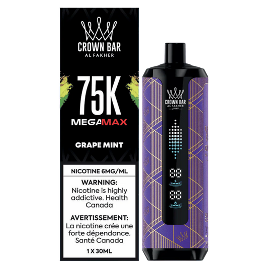Crown Bar Al Fakher MegaMax 75k Grape Mint(Provincial tax)