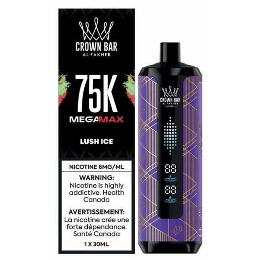 Crown Bar Al Fakher MegaMax 75k Lush Ice(Provincial tax)