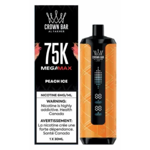 Crown Bar Al Fakher MegaMax 75k Peach ice(Provincial tax)