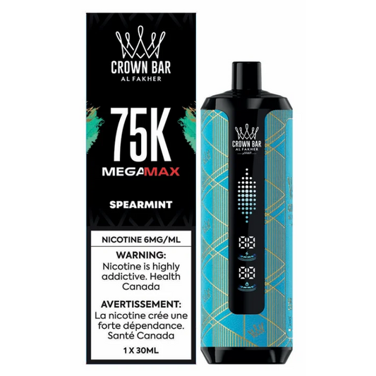 Crown Bar Al Fakher MegaMax 75k Spearmint(Provincial tax)