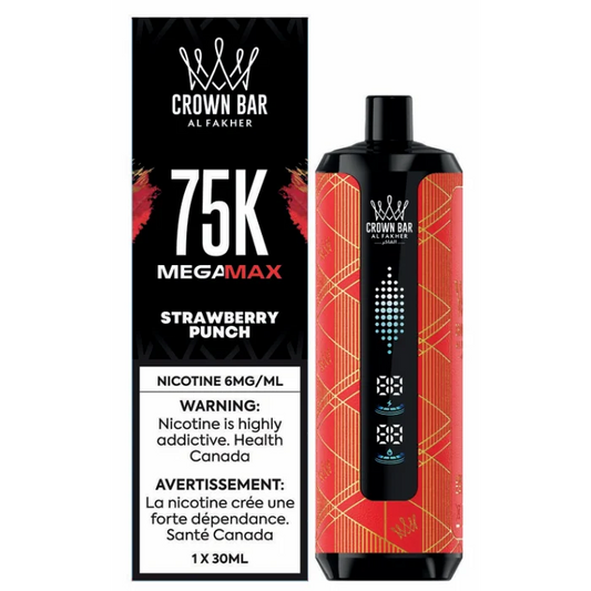 Crown Bar Al Fakher MegaMax 75k Strawberry Punch(Provincial tax)