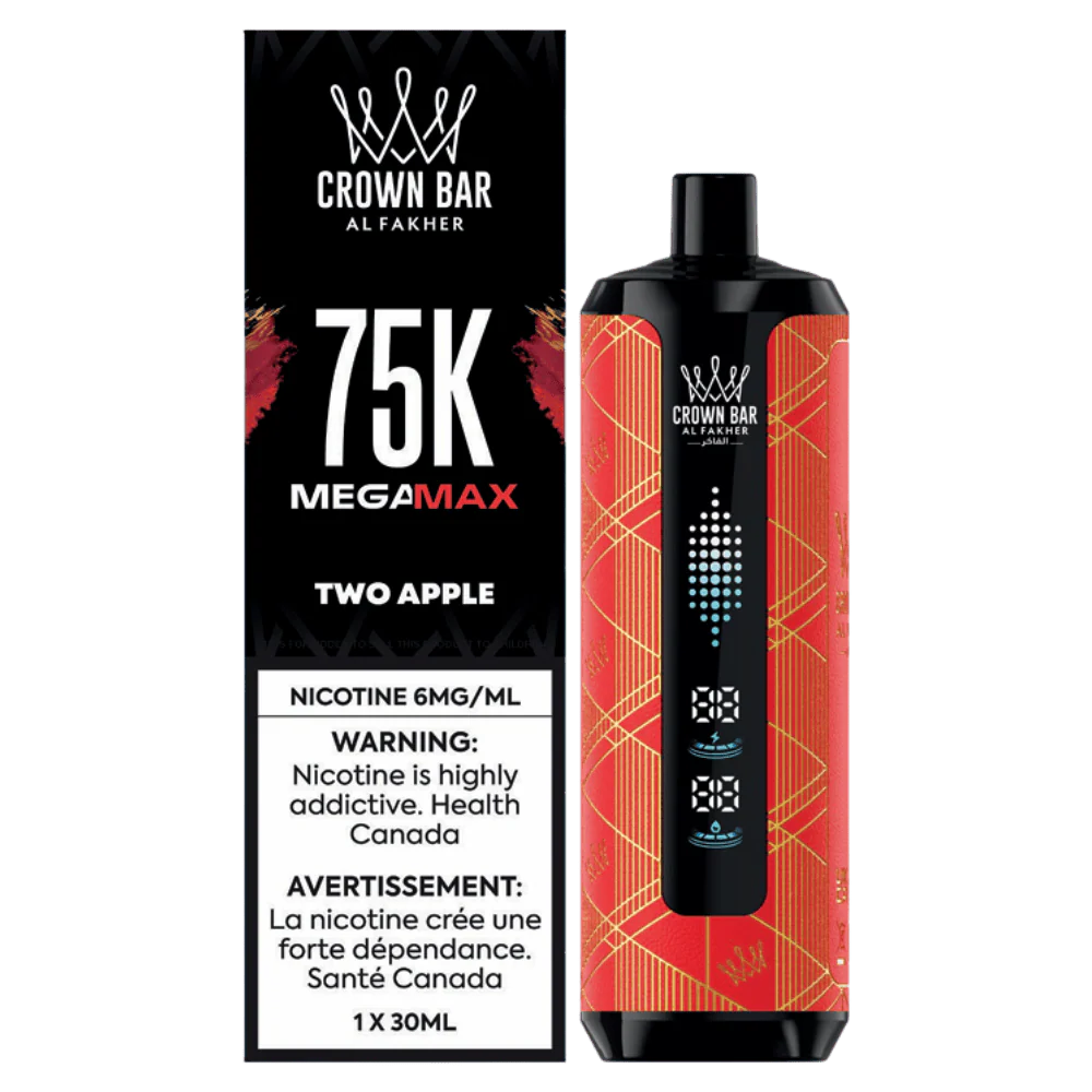 Crown Bar Al Fakher MegaMax 75k Two Apple(Provincial tax)