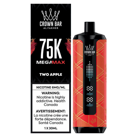 Crown Bar Al Fakher MegaMax 75k Two Apple(Provincial tax)