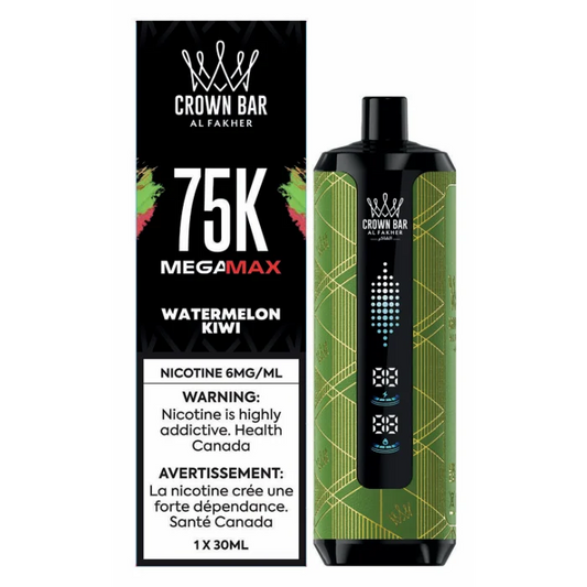 Crown Bar Al Fakher MegaMax 75k Watermelon Kiwi(Provincial tax)