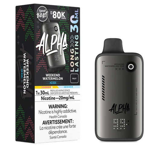 Flavour beast Alpha 80k Weekend Watermelon Ice (provincial tax)