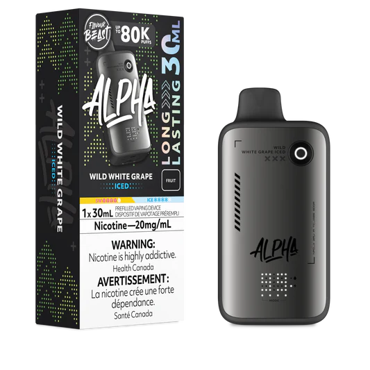 Flavour beast Alpha 80k Wild White Grape ice (provincial tax)