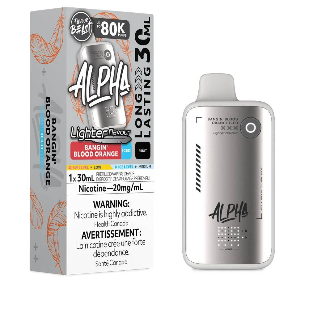 Flavour beast Alpha 80k Lighter flavour Bangin Blood Orange (provincial tax)