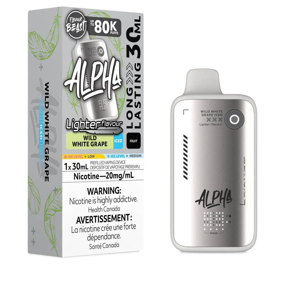 Flavour beast Alpha 80k Lighter flavour Wild White Grape (provincial tax)
