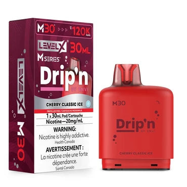 Level X M series Drip’n Pod 30ml 120k Cherry Classic Ice