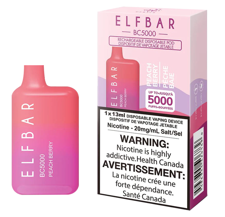 Elf bar bc 5000 peach berry