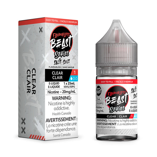 Flavourless Beast Series Liquid Clear 1 20mg/25ml (Provincial tax)