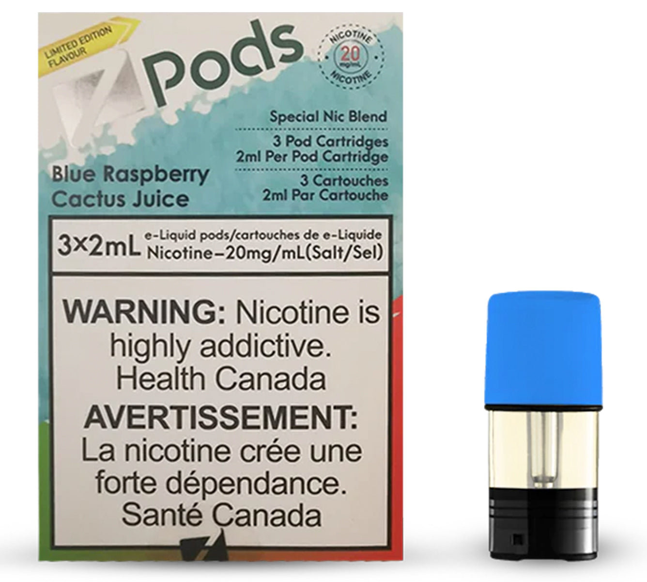 Zpods Blueberry Raspberry Cactus Juice (Provincial)