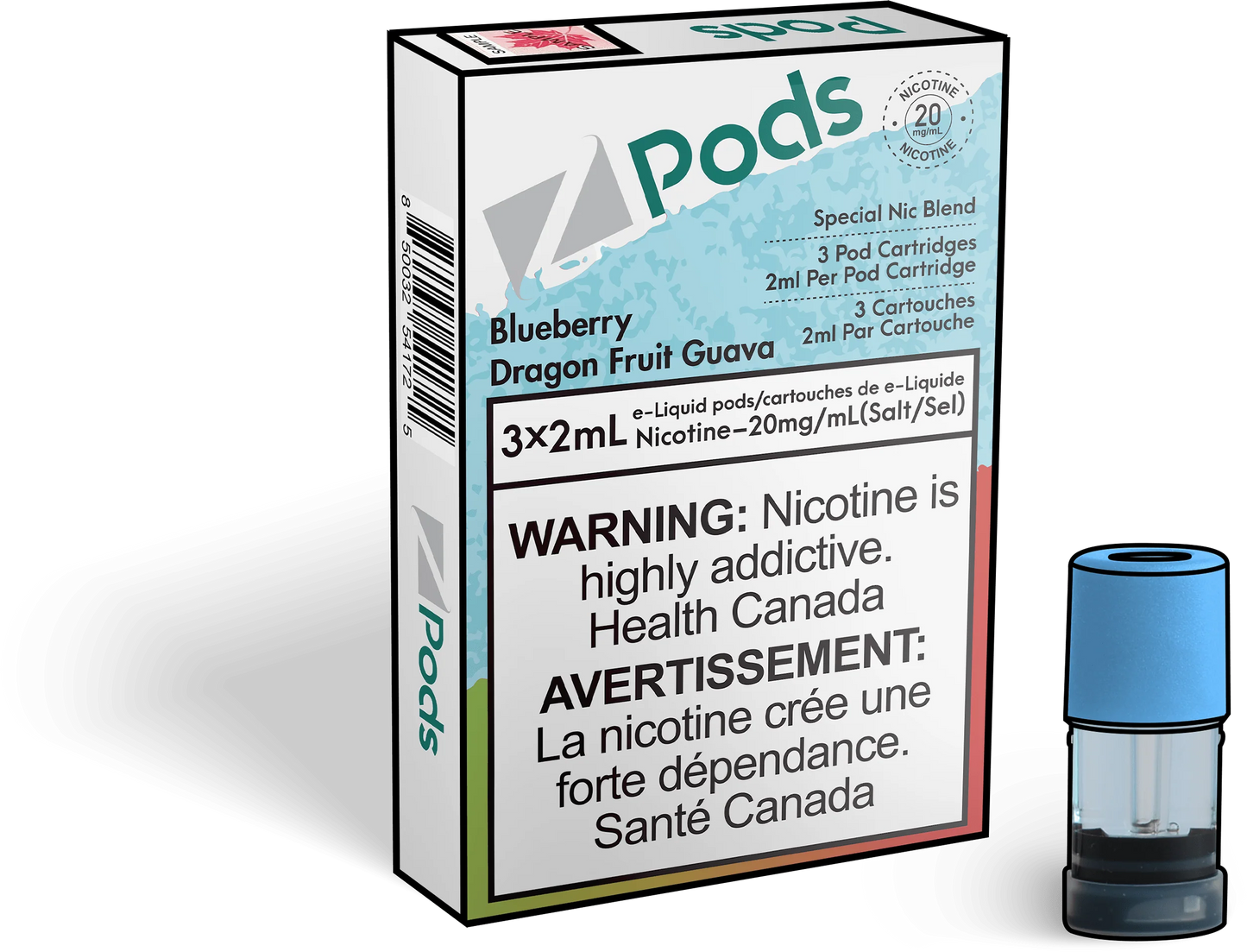 Zpods blueberry dragon fruit guava (Provincial)