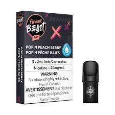 Flavour Beast 3pods Pop’ N Peach Berry Iced (Provincial Tax)