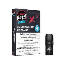 Flavour Beast 3pods Sic Strawberry Iced (Provincial Tax)