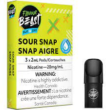 Flavour Beast 3pods Sour Snap Iced (Slammin’ STS) (Provincial Tax)