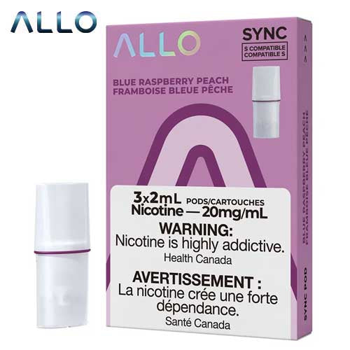 Allo Sync 3pods Blue Raspberry Peach (3x2ml) (Provincial tax)